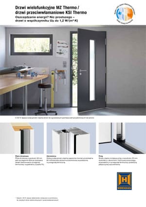 Drzwi wielofunkcyjne MZ Thermo drzwi przeciwwłamaniowe KSI Thermo
